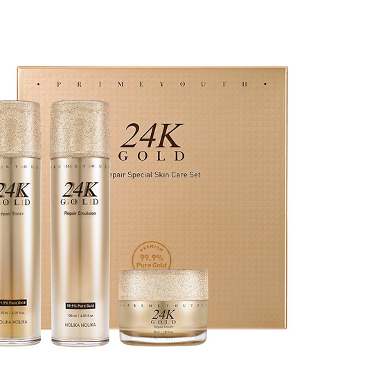 Prime Youth 24K Gold Repair Special Skin Care Set, 295 ml Holika Holika Kasvovoiteet