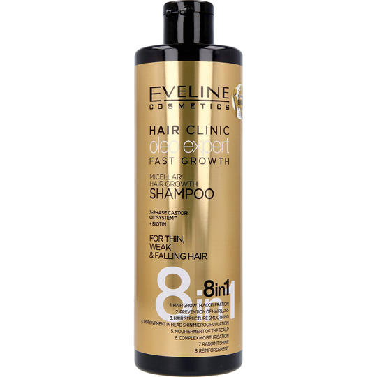 Eveline Cosmetics Oleo Expert Fast Growth Shampoo 8in1 400 ml