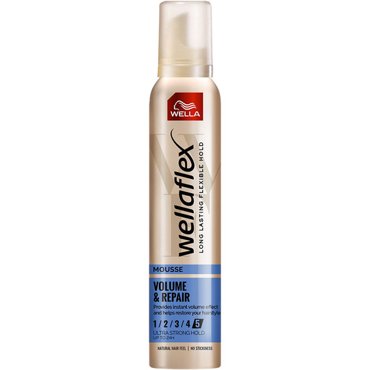 Wellaflex Mousse Volume & Repair Ultra Strong, 200 ml Wella Styling Muotoilutuotteet