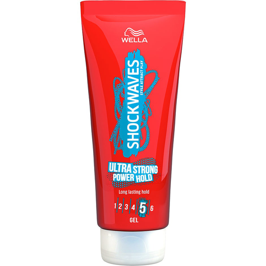 Wellashockwaves Ultra Strong Hold Gel, 200 ml Wella Styling Muotoilutuotteet
