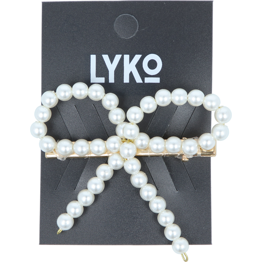 LYKO Barrette Pearls White