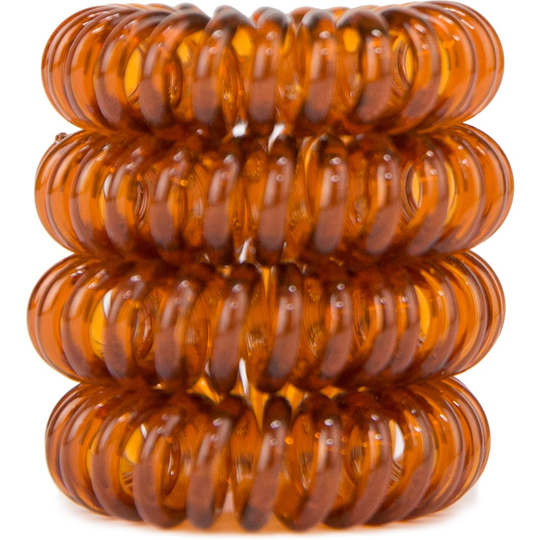 LYKO Invisible Hair Tie Brown 4-Pack