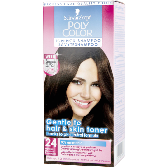 Schwarzkopf Poly Color Toning Shampoo 24 Mörkbrun