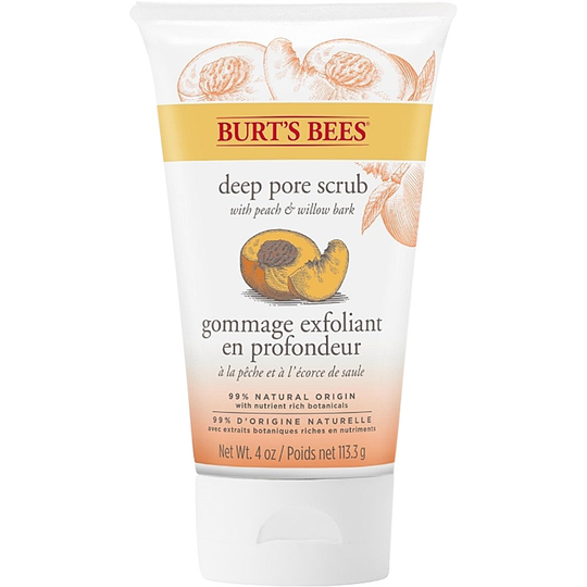 Burt's Bees Peach and Willowbark Deep Pore Scrub, 110 g Burt's Bees Kasvokuorinnat