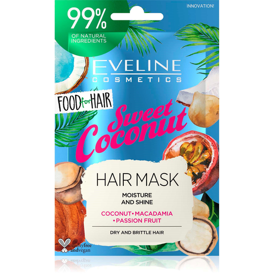 Eveline Cosmetics Food For Hair Sweet Coconut Hair Mask 20 ml