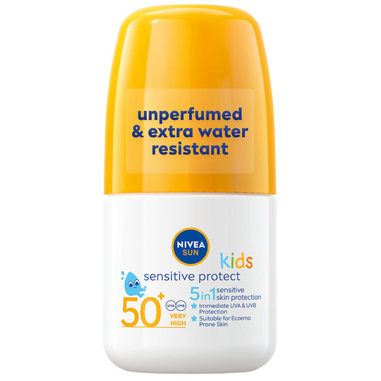 NSUN Kids Sensitive Roll-On SPF 50+, 50 ml Nivea Aurinkovoiteet