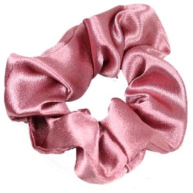 LYKO Yksivärinen silkkiscrunchie Old pink