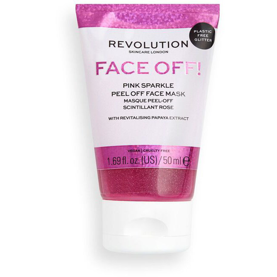 Revolution Skincare Pink Glitter Face Off Mask 50 ml