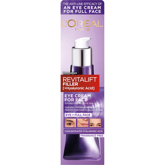 Revitalift Filler +HA Eye Cream For face, 30 ml L'Oréal Paris Silmät