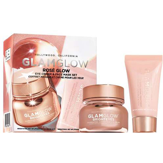 Rose Glow Eye Cream And Face Mask Set, GlamGlow Ihonhoitopakkaukset