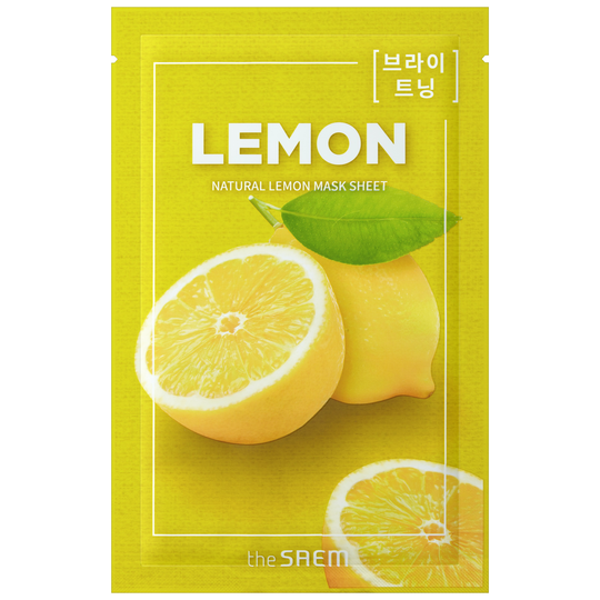 The Saem Natural Lemon Mask Sheet Mascarilla Limón 21 ml