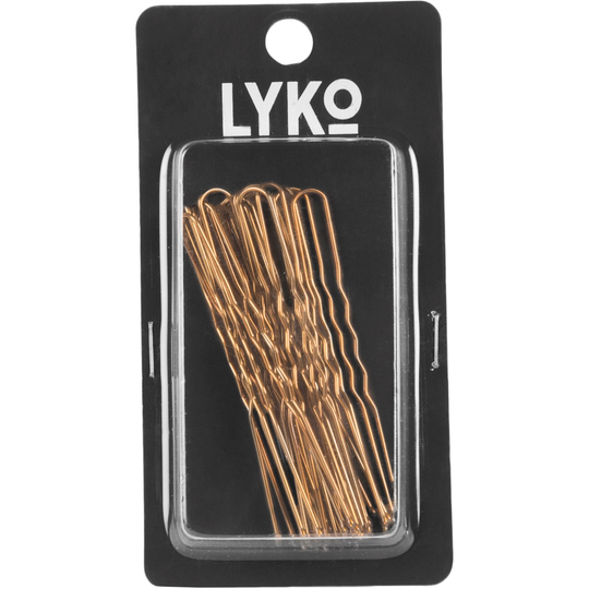 LYKO Hairpins 20 Pcs Brown