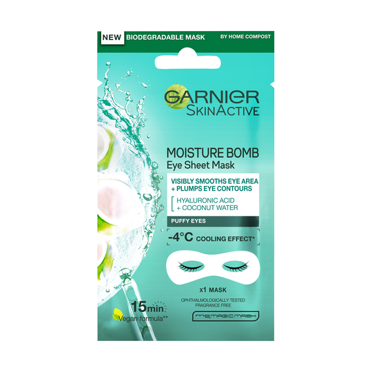 Skin Active Eye Tissue Mask Coconut, Garnier Kangasnaamiot
