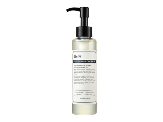 Klairs Gentle Black Cleansing Oil, 150 ml Klairs Ihonpuhdistus