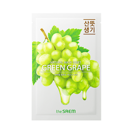 The Saem Natural Green Grape Mask Sheet Mascarilla Uva Verde 21 m