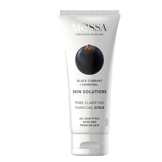 Skin Solutions Charcoal Scrub, 60 ml MOSSA Kasvokuorinnat