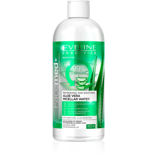 Eveline Cosmetics Facemed+ Aloe Vera Micellar Water 400 ml