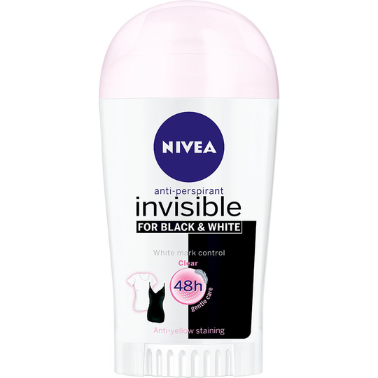 Invisible Black & White Clear, 40 ml Nivea Deodorantit