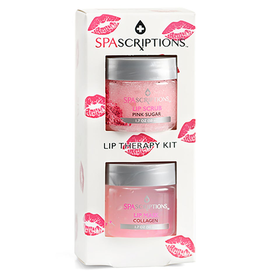 Lip Therapy Kit- 2 Pack - LippScrub + LippMask, 100 ml Spascriptions Huulten hoito