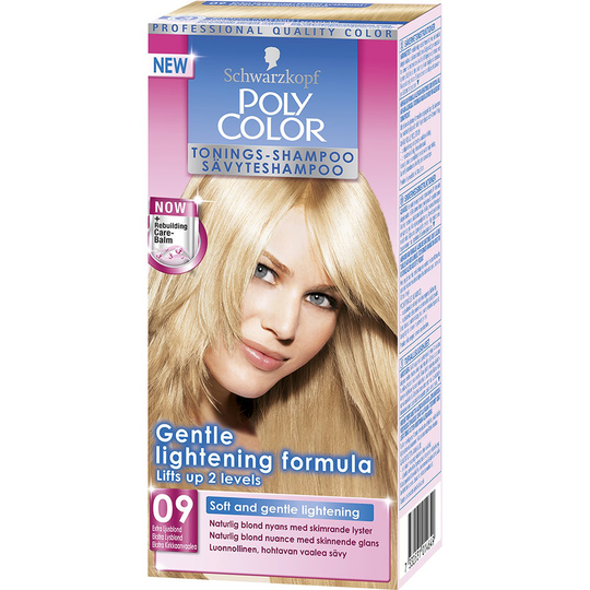 Schwarzkopf Poly Color Toning Shampoo, 09 - Extra Lightblonde, Schwarzkopf Hiusvärit