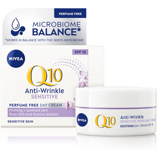 NIVEA Q10 Dagkräm Q10 Sensitive Perfume Free Day Cream SPF 15 50