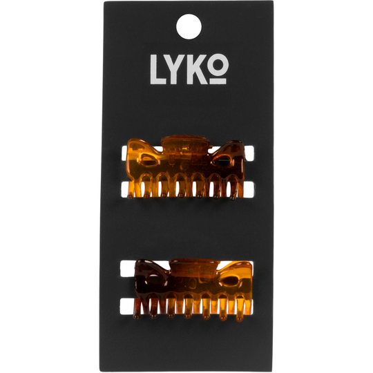 LYKO Hair Clip 2 Pack Brown