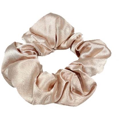LYKO Yksivärinen silkkiscrunchie Beige