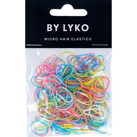 LYKO Mini Hair Elastics Colourful 250 Pack