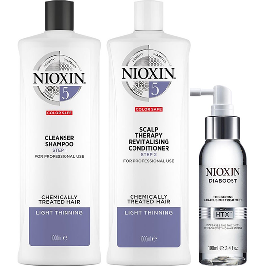 System 5 Trio For Chemically Treated Hair, Nioxin Shampoo
