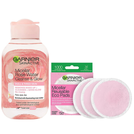 Rose Water & Eco Pads, Garnier Ihonhoitopakkaukset