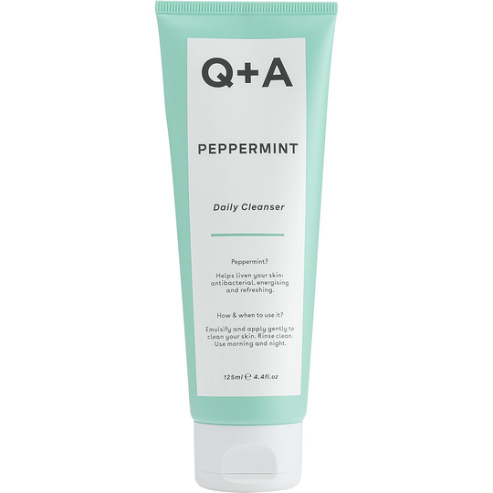 Peppermint Daily Cleanser, 125 ml Q+A Ihonpuhdistus