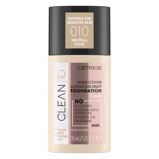 Catrice Clean ID High Cover Luminous Matt Foundation 010