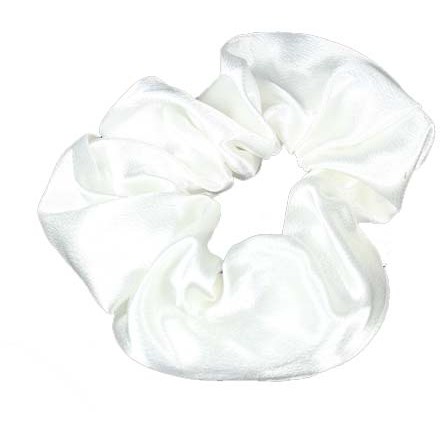 LYKO Yksivärinen silkkiscrunchie White