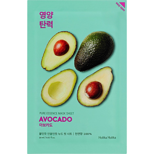 Holika Holika Pure Essence Mask Sheet - Avocado, Holika Holika K-Beauty