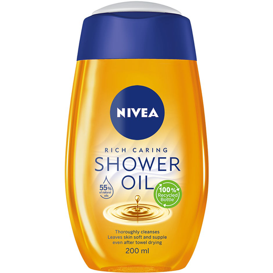 Shower Oil Natural, 200 ml Nivea Suihku- ja kylpytuotteet