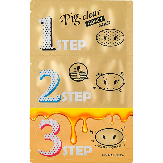Pig Nose Clear Blackhead 3-Step Honey Gold, 8 gr Holika Holika Kasvonaamiot