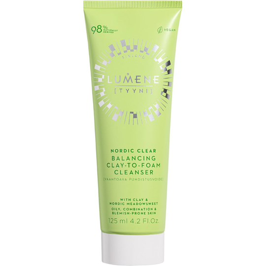 Nordic Clear Balancing Clay-to-Foam Cleanser, 125 ml Lumene Ihonpuhdistus