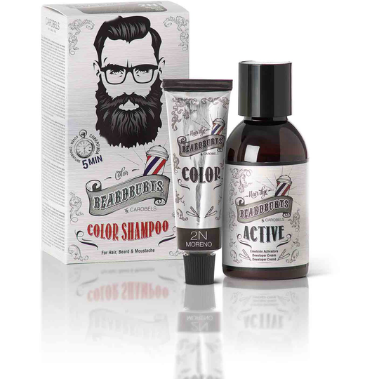 Beardburys Color Shampoo 2n Svart