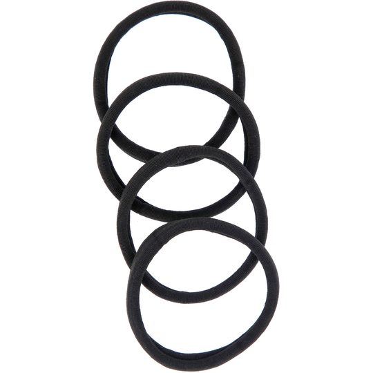 LYKO 4-pack Soft Hair Ties Black