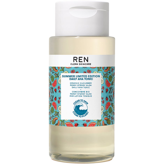 Organic Cucumber Ready Steady Glow AHA Tonic, 250 ml REN Kasvovedet