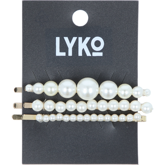 LYKO Hairpins Pearl White