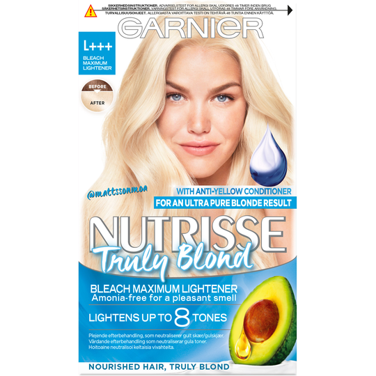 Garnier Truly Blondes Nutrisse Ultimate Blonding Ultimate Platinu
