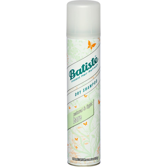 Batiste Dry Shampoo Bare & Natural Light, 200 ml Batiste Kuivashampoo