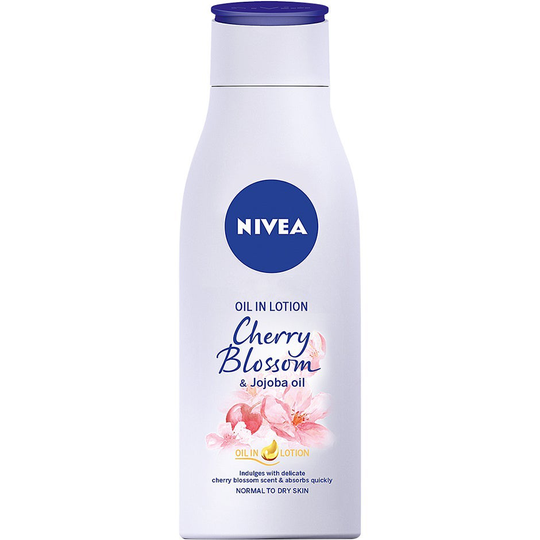 Oil in lotion Cherry Blossom & Jojoba Oil, 200 ml Nivea Vartaloöljy