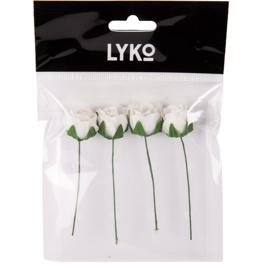 LYKO Flower Off White 4-pack