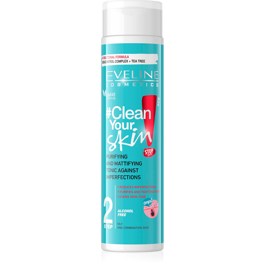Eveline Cosmetics Clean Your Skin Purifying&Mattifying Tonic 225