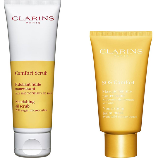 SOS Comfort Scrub & Mask, Clarins Ihonhoitopakkaukset