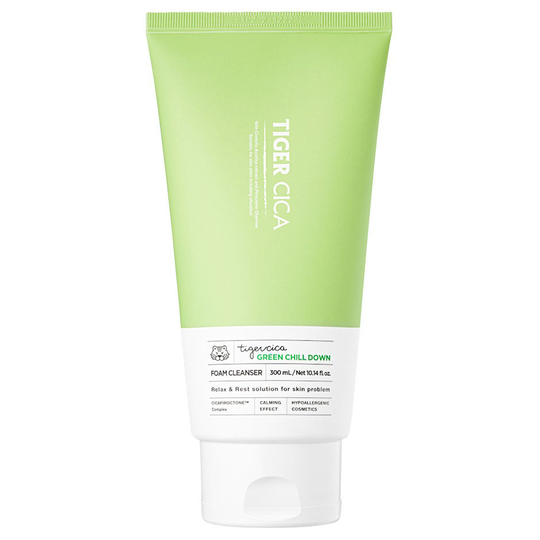 Tiger Cica Green Chill Down Foam Cleanser, 300 ml It'S SKIN Ihonpuhdistus