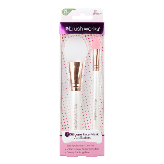 Brushworks Silicone Face Mask Applicators - Twin Pack