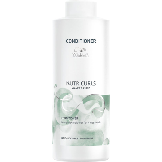 NUTRICURLS Detangling Conditioner for Waves & Curls, 1000 ml Wella Hoitoaine